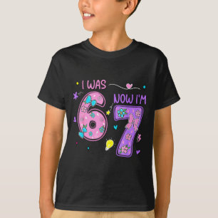 T-shirt Avais 6 7 joyeux 7ème anniversaire garçon fille dr