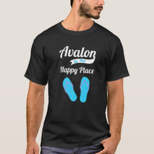 T-shirt Avalon Est Mon Endroit Heureux Pour Les Vacances É