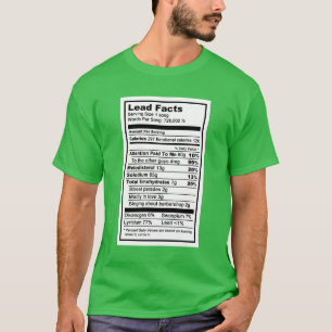 T-shirt Avance "l'information nutritionnelle d'étiquette 