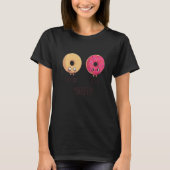 T-shirt Avant après maquillage Doughnut Donut Cool mignonn (Devant)
