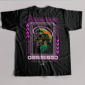 T-shirt Avant + arrière Crâne Art obsédée design tendance