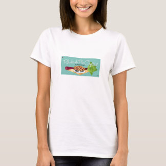 T-shirt Avant capital des dames T de tarte de rhubarbe