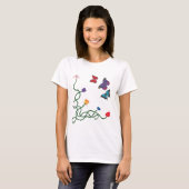 T-shirt Avant de fleurs et de papillons (Devant entier)