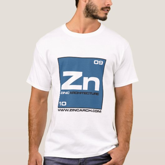 T-shirt avant de symbole de zinc (Devant)