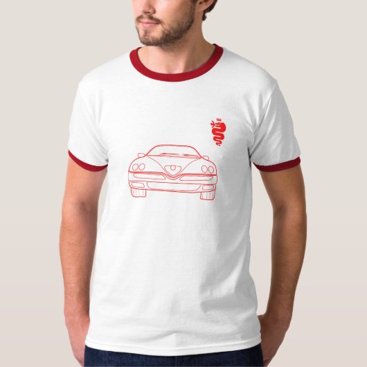 T-shirt Avant d'ensemble d'araignée d'Alfa Romeo 916 GTV (Devant)