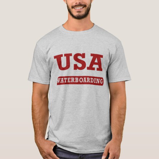 T-shirt Avant des Etats-Unis Waterboarding (Devant)