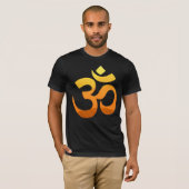 T-shirt Avant Design Om Mantra Méditation Yoga Hommes (Devant entier)