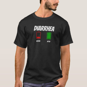 T-shirt Avant et après Diarrhea Appareils