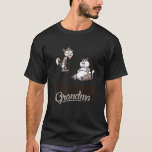 T-shirt Avant Et Après La Visite De Grand-Mère Chat Chat C