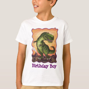 T-shirt avant et arrière de garçon d'anniversair