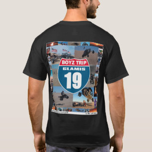 T-shirt Avant et dos de chemise de noir de voyage de Boyz