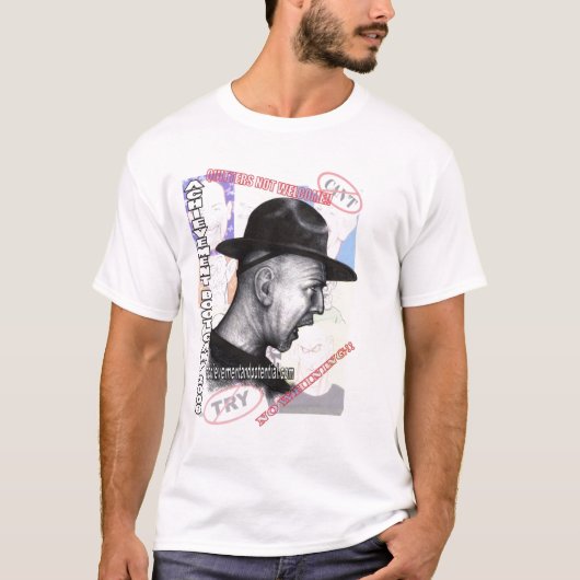 T-shirt avant Jésus Christ email de la chemise W (Devant)