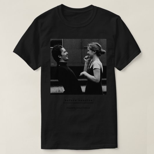 T-shirt Avant le coucher du soleil minuit Richard Linklate (Design devant)