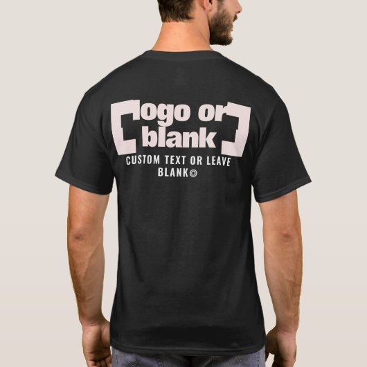 T-shirt Avant +optionnel Arrière, Logo Entreprise Noir P3. (Dos)