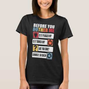 T-shirt Avant que vous ne me déconcertez administrateur ad