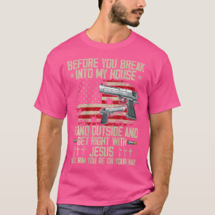 T-shirt Avant Que Vous Ne Tombiez Dans Ma Maison, Jésus Jo
