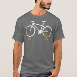 T-shirt Avant Ride triste après heureux Triathlon Downhill