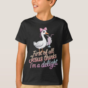 T-shirt Avant tout Jésus pense que je suis un délice Desig