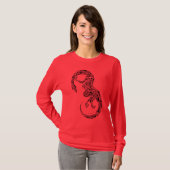 T-shirt Avant tribal de dragon (Devant entier)