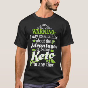 T-shirt Avantages d'être Keto drôle Diet femmes 