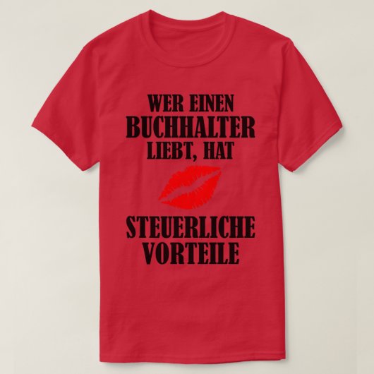 T-shirt Avantages fiscaux d'amour du comptable (Design devant)