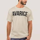 T-shirt Avarice (Devant)