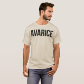 T-shirt Avarice (Devant entier)