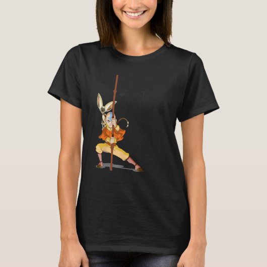 T-shirt Avatar Le Dernier Airbender Aang Momo (Devant)