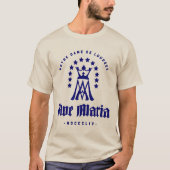 T-SHIRT AVE MARIA NOTRE DAME DE LOURDES (Devant)