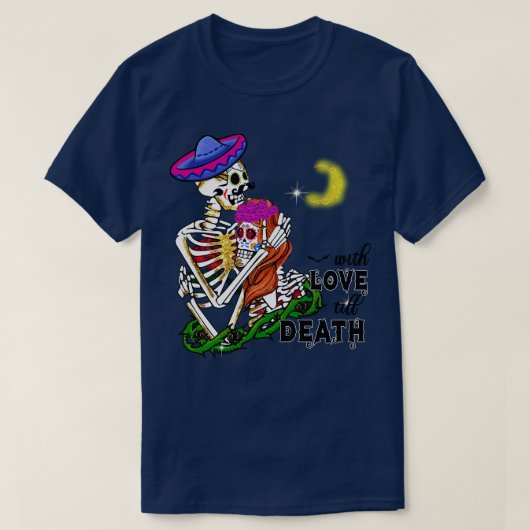 T-shirt Avec amour jusqu'à la mort (Design devant)