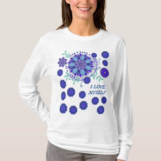 T-SHIRT AVEC ART CRÉATIF DES FLEURS (Devant)