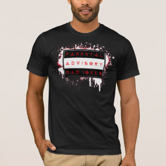 T-shirt avec avertissement parental : blagues de p