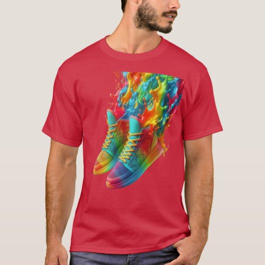 T-shirt avec baskets (Devant)