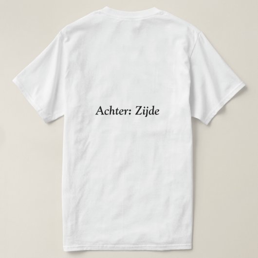 T-shirt avec blague, jeu de mots imprimé (Design dos)