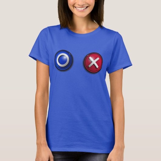 T-Shirt avec boutons de vote pour femmes (Devant)