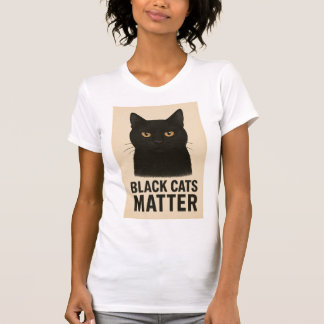 T-shirt avec chat noir