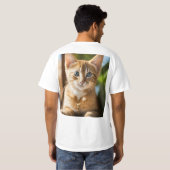 t-shirt avec chaton (Dos entier)