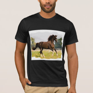 T-Shirt Avec Cheval Portant Des Lunettes De Soleil