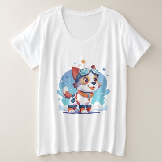 T-shirt avec chiot (Design devant)