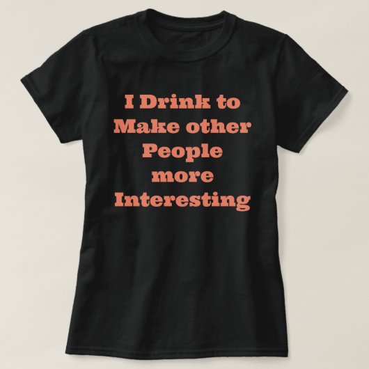 T-shirt avec citation drôle (Design devant)
