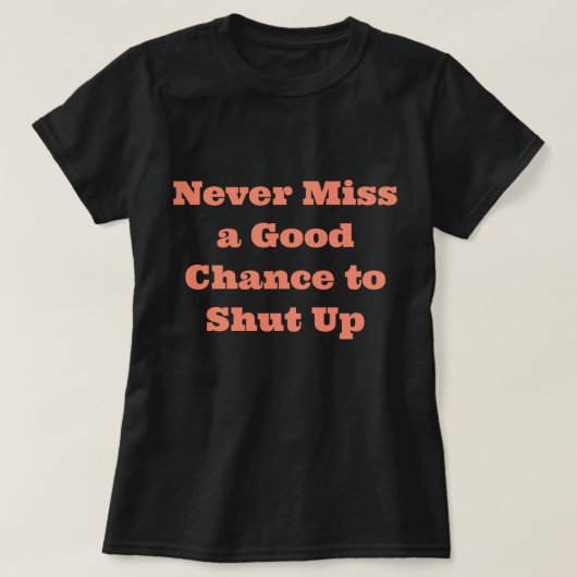 T-shirt avec citation drôle (Design devant)