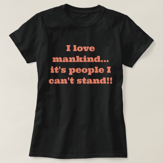 T-shirt avec citation drôle (Design devant)