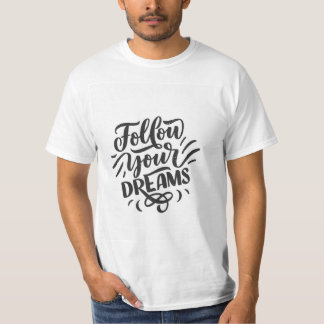 T-shirt avec citation motivante
