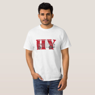 T-shirt avec Citroën HY Bus Texte rouge