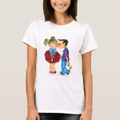 T-shirt avec couple romantique - Amour - Baiser (Devant)