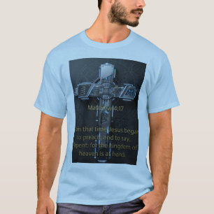 T-shirt avec croix "Matthew 4:17 – Faites pénitenc