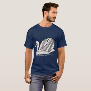 T-shirt avec cygne Art Déco