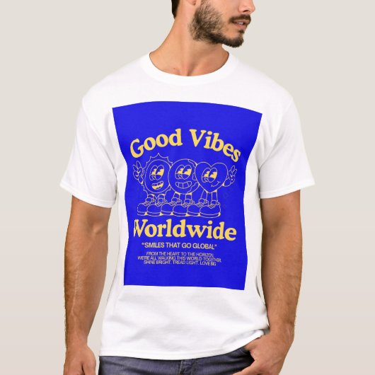 T-shirt avec de bonnes vibrations (Devant)