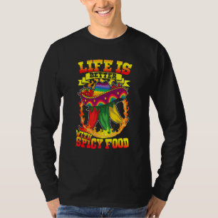 T-shirt Avec de la nourriture épicée pour les amateurs de