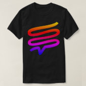T-shirt avec dégradé arc-en-ciel Telepath (Design devant)